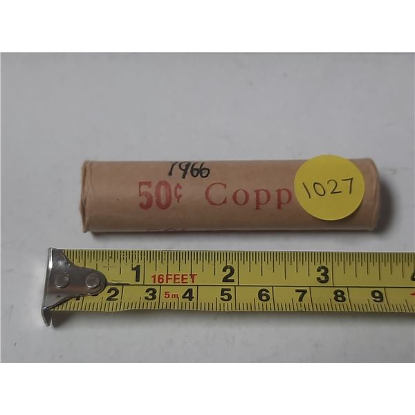 1966 UNC Roll Of Canadian Small Cents