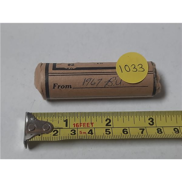 1967 UNC Roll Of Canadian Five Cents