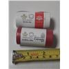 Image 2 : 2017 UNC 2 Rolls Of Canadian Fifty Cents From Mint - Special Wrap Set