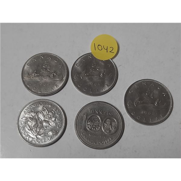 5 Canadian Nickel Dollars