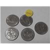 Image 1 : 5 Canadian Nickel Dollars