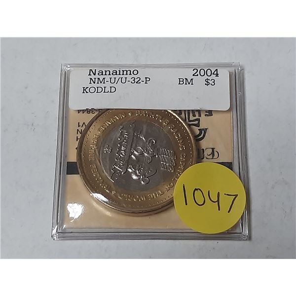 2004 Three Dollar Bathtub Racing Token - Loyan Nanaimo Bathtub Society