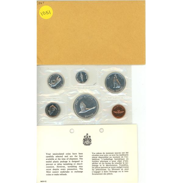 1967 Canadian Silver PL Set
