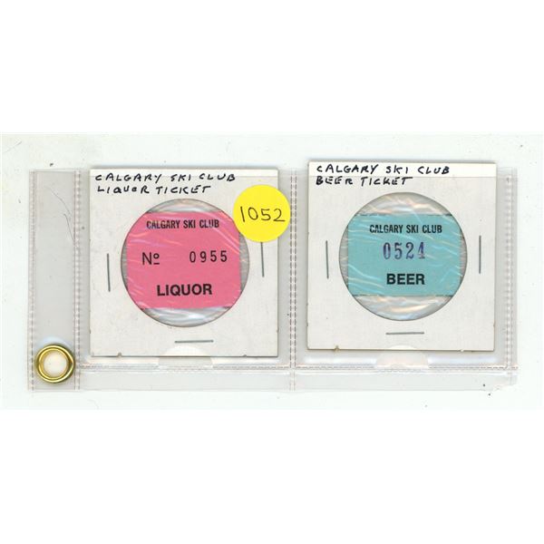 Calgary Ski Club Beer/Liquor Ticket