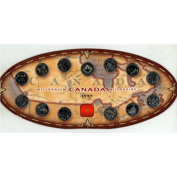 1999 Royal Canadian Mint Millennium 13 Coin Cemmemorative Set