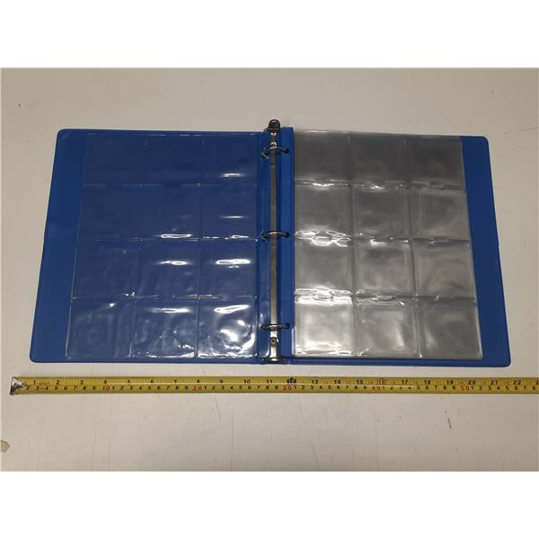 Blue Binder With 10 Sheets For Graded Coins