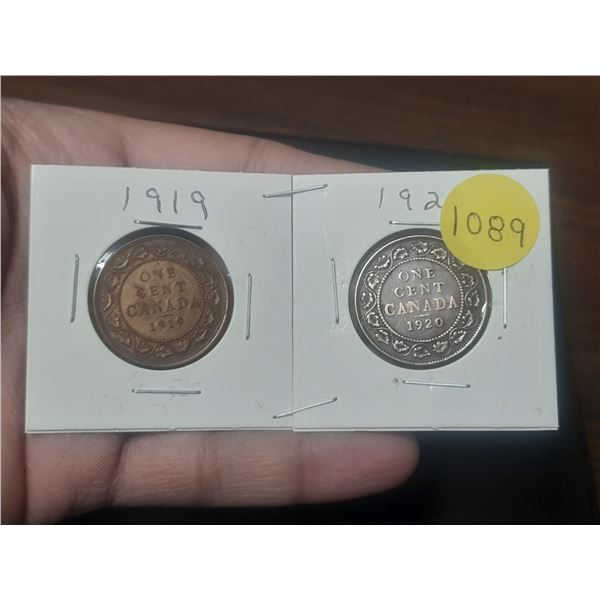 1919-1920 LC  Canadian Large Cent