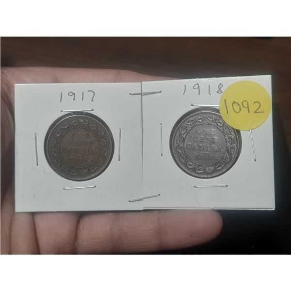 1917-1918 LC  Canadian Large Cent