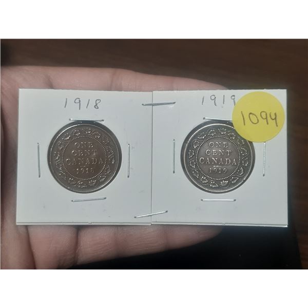 1918-1919 LC  Canadian Large Cent