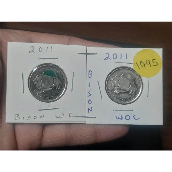 2011 25 c  Canadian Quarter, BISON WC & WOC