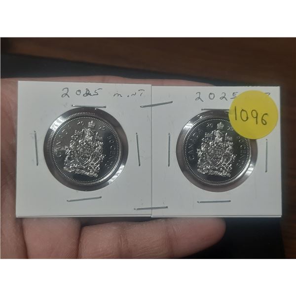 2025 50 C Mint Canadian Half Dollars, Mint X 2