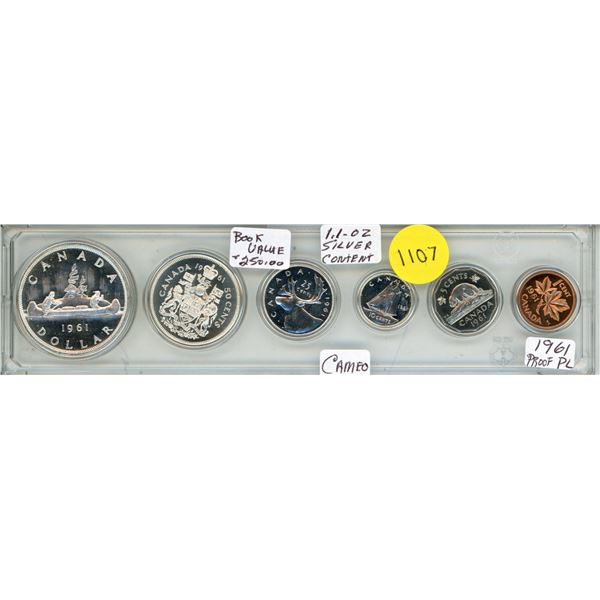 1961 Canada Silver Proof Like Uncirculated Coin Set.