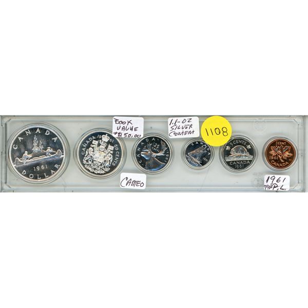 1961 Canada Silver Proof Like Uncirculated Coin Set.