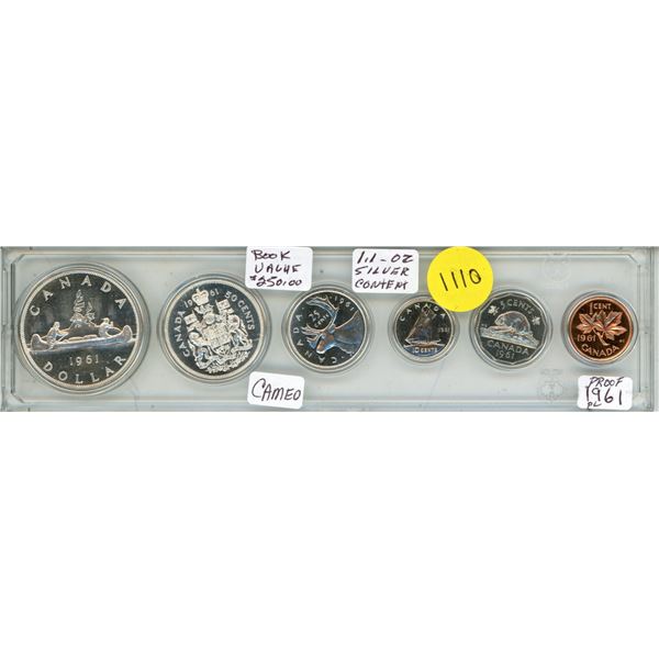 1961 Canada Silver Proof Like Uncirculated Coin Set.