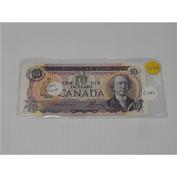 1971 Canada Ten Dollar - Uncirculated.