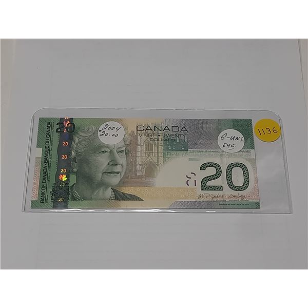 2004 Canada Twenty Dollar - Uncirculated.
