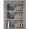 Image 4 : (9) 2005 Canada Ten Dollar In Sequence - Uncirculated.
