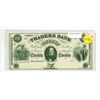 Image 1 : Traders Bank, Richmond Virginia 18__ $20 Remainder. This is a real note but has not been signed. Unc