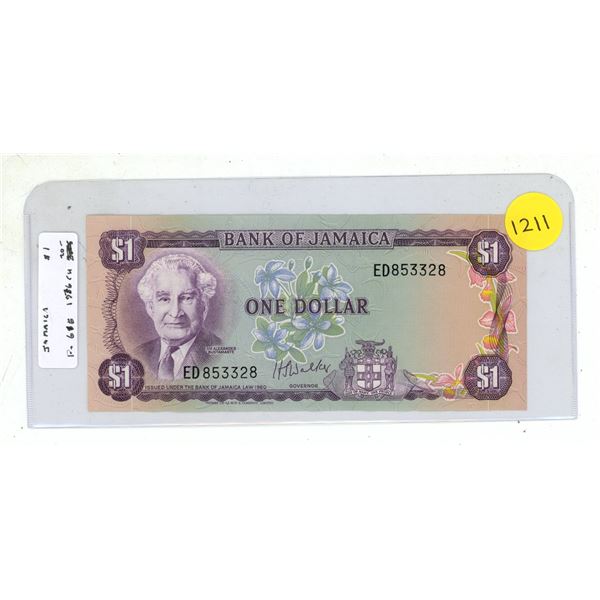 Jamaica. 1976 $1. VF+