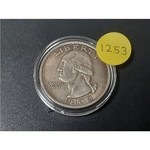 U.S. 1865 fantasy Quarter.