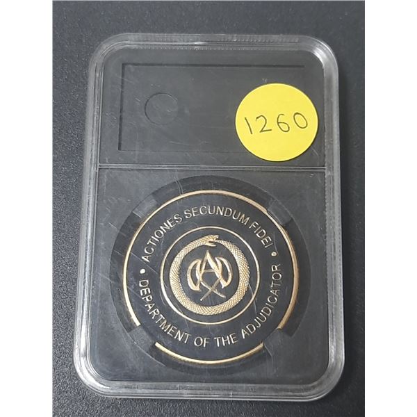 Copy of Department of the Adjudicator medal.