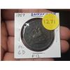 Image 1 : Province of Canada 1857 Bank of Upper Canada One Penny Token. PC-6D. F12.