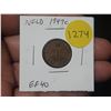 Image 1 : Newfoundland 1947c Small Cent. The last cent issued for Newfoundland. EF40.