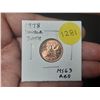 Image 1 : 1978 Double Date Canadian Small Cent. MS-63 Red.