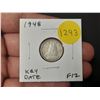 Image 1 : 1948 Canadian Silver 10 Cents. Key Date. F12.