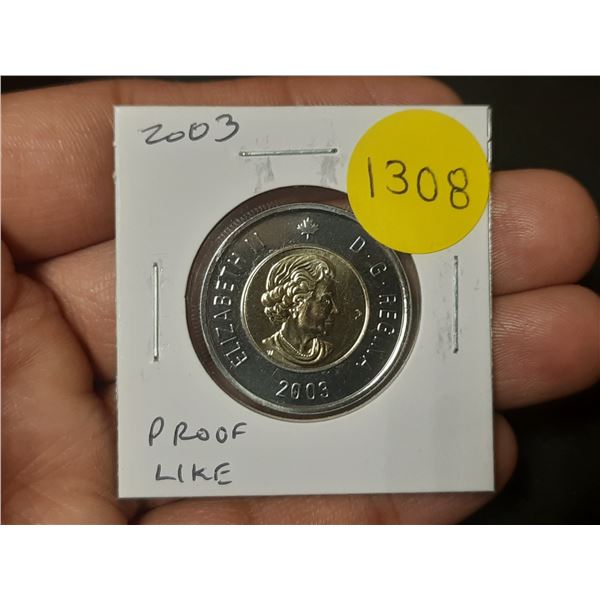 2023 Proof $2 Toonie. The last Toonie issued for Queen Elizabeth. Proof with Ultra Heavy Cameo.