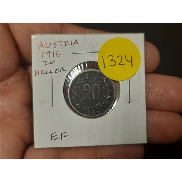 Austria. 1916 20 Heller. World War I issue. EF.