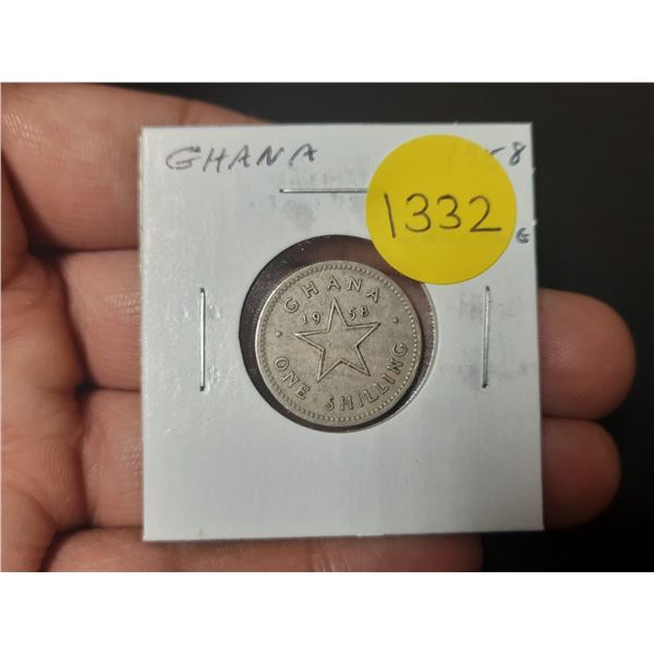 Ghana. 1958 1 Shilling. Fine.