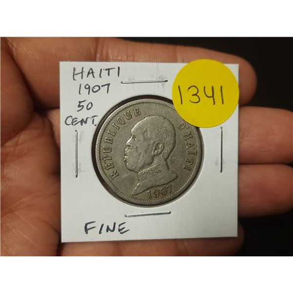 Haiti. 1907 50 Centimes. Fine.