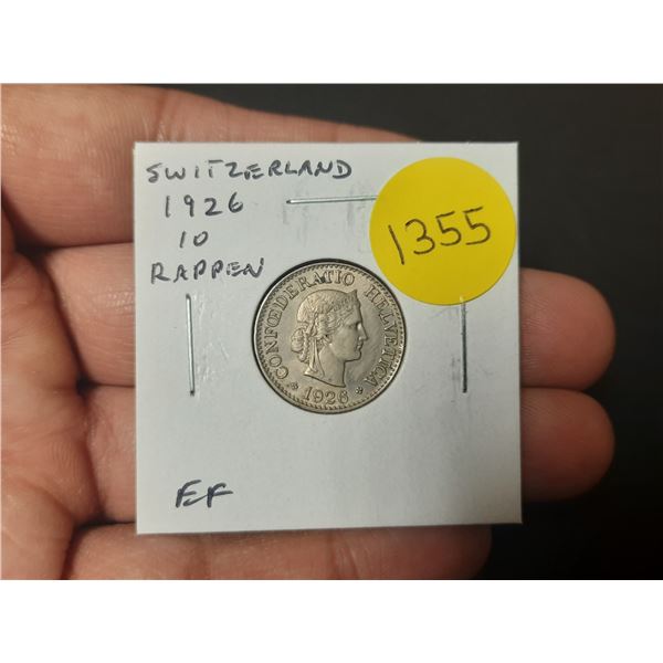 Switzerland. 1926 10 Rappen. EF.