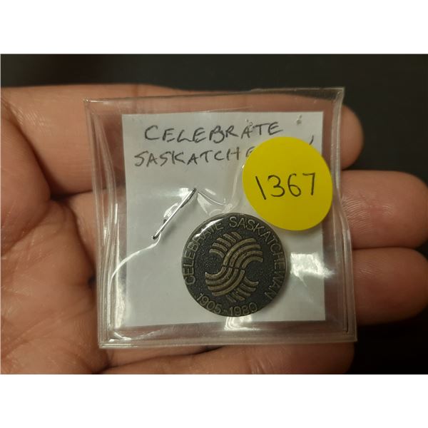 1905 – 1980 Celebrate Saskatchewan pin.