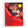 Image 1 : 2005 Colourized Canada Day 25 Cents with Beaver wearing a red shirt and toque. Housed in its origina