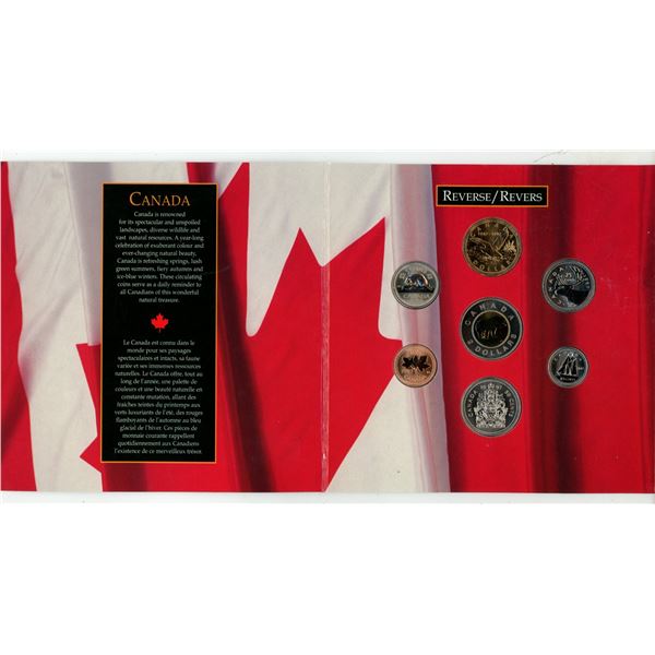 1987 – 1997 Oh Canada Specimen Set. 7-coin set includes Flying Loon that is only available 