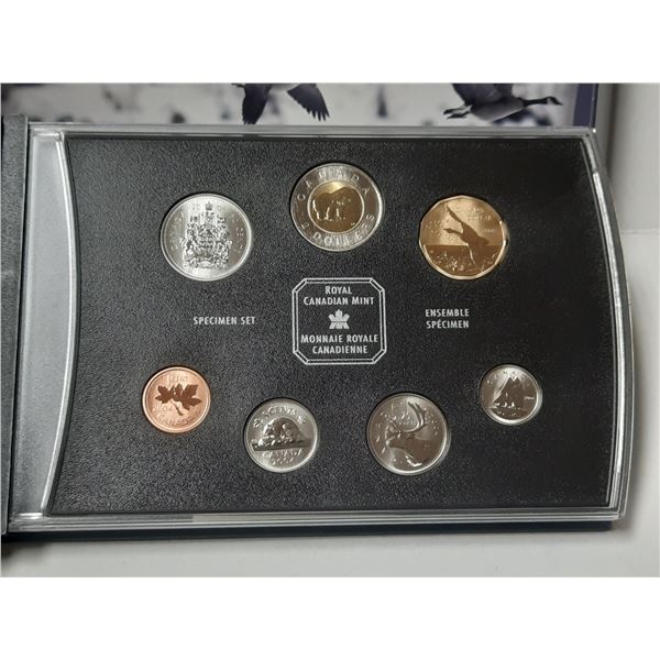 2004 Specimen Set. 7-coin set includes the Canada Goose Loonie only available in this set. Housed in