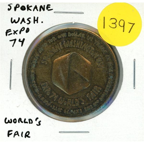 1974 Spokane Washington Expo 74 World’s Fair Medal. Unc.