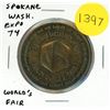 Image 1 : 1974 Spokane Washington Expo 74 World’s Fair Medal. Unc.