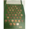 Image 2 : 157 different U.S. Lincoln Cents 1909 to 1968. Housed in an album.