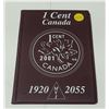 Image 1 : Complete Canadian Small Cent collection 1920 – 2001. Includes the Key Dates 1922 –