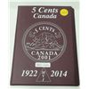 Image 1 : Near Complete Canadian Nickel 5 Cent Collection 1922 – 2001P. Missing only 1925. Housed in 