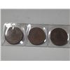 Image 2 : Lot of 5 1953 Coronation large bronze medals.