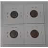 Image 2 : Set of 4 Newfoundland Small Cents 1940 – 1943c. Coins grade VF30.