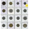 Image 1 : Set of 16 old French coins from 1855 Emperor Napoleon III 5 Centimes to 1993 20 Francs.