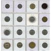 Image 2 : Set of 16 old French coins from 1855 Emperor Napoleon III 5 Centimes to 1993 20 Francs.