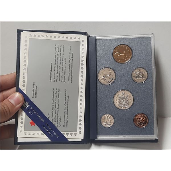 1994 Canadian Specimen set. 6-coin set.