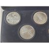 Image 2 : Set of 6 Russian 1980 Moscow Olympic Games 1 Ruble coins. Housed in its original case.