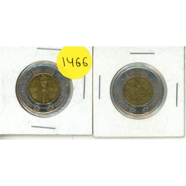 2020 Canadian $2 "Victory" Toonie, a commemorative coin issued to mark the 75th anniversary of the e